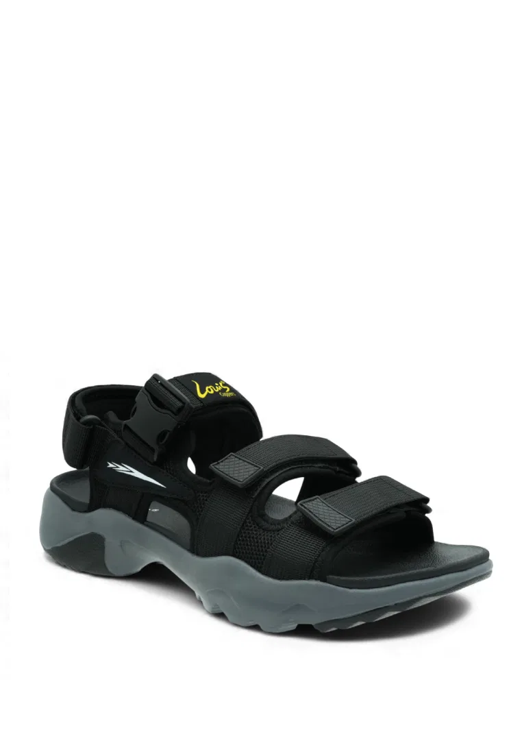 Мужские сандалии, slip-on, искусственная кожа, модель 260141281 Louis Cuppers, черный — фото 2