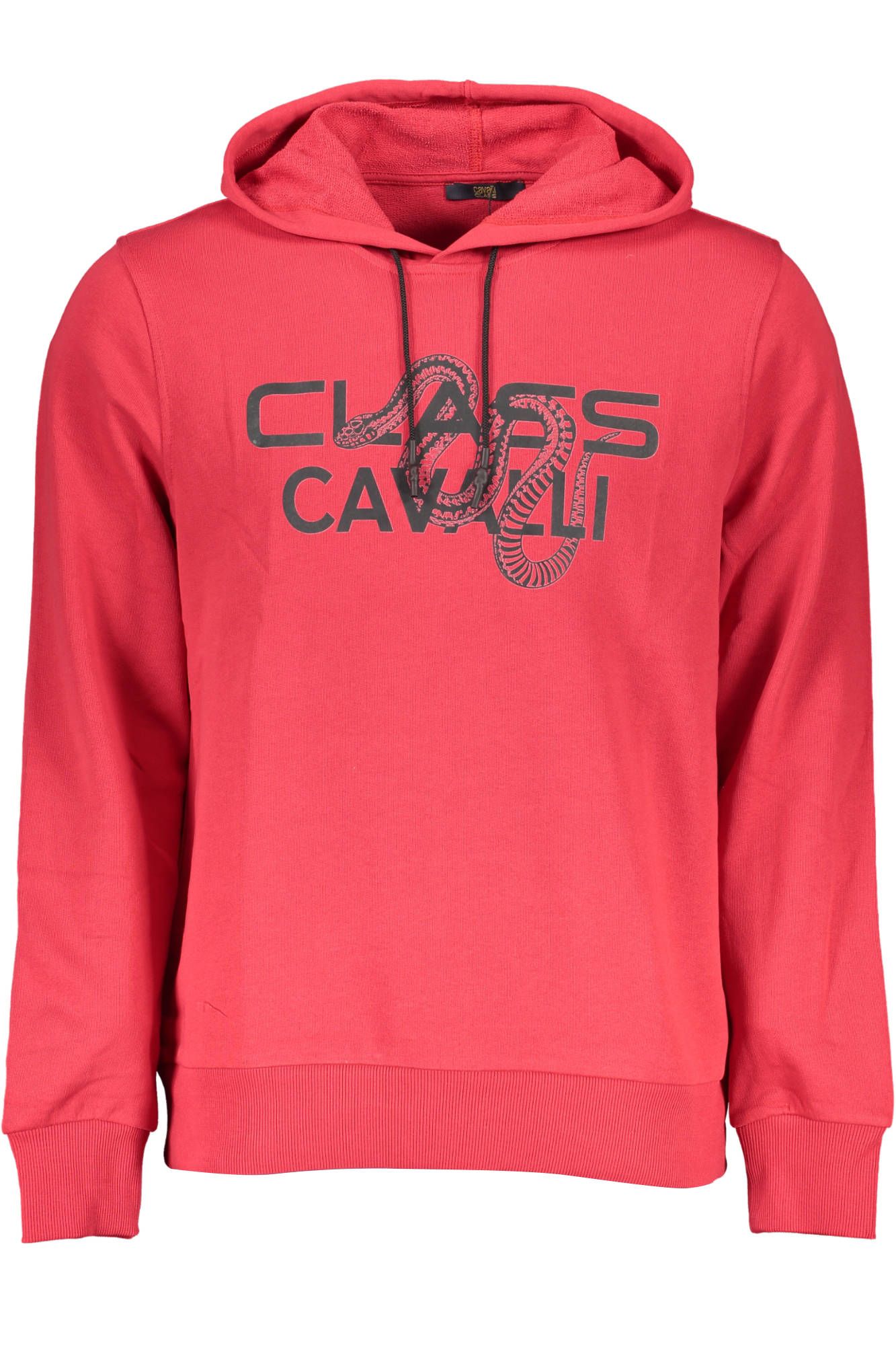 

Красный хлопковый мужской свитер cavalli CLASS
