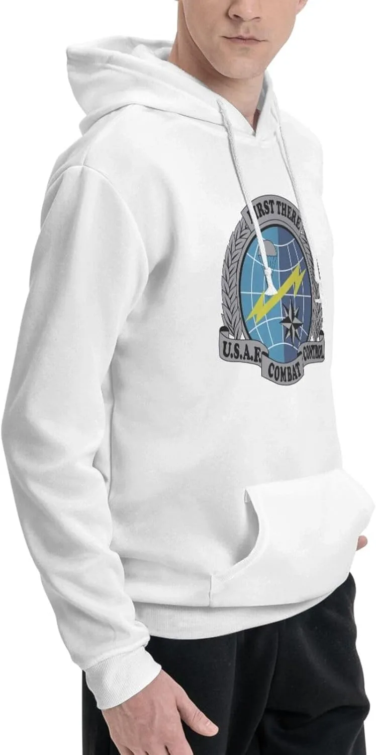 Generic Толстовка с капюшоном Air-Force-Combat-Control-Team мужская черная с карманом — фото 2