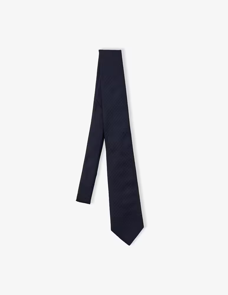 

Тканый жаккардовый галстук Emporio Armani, синий
