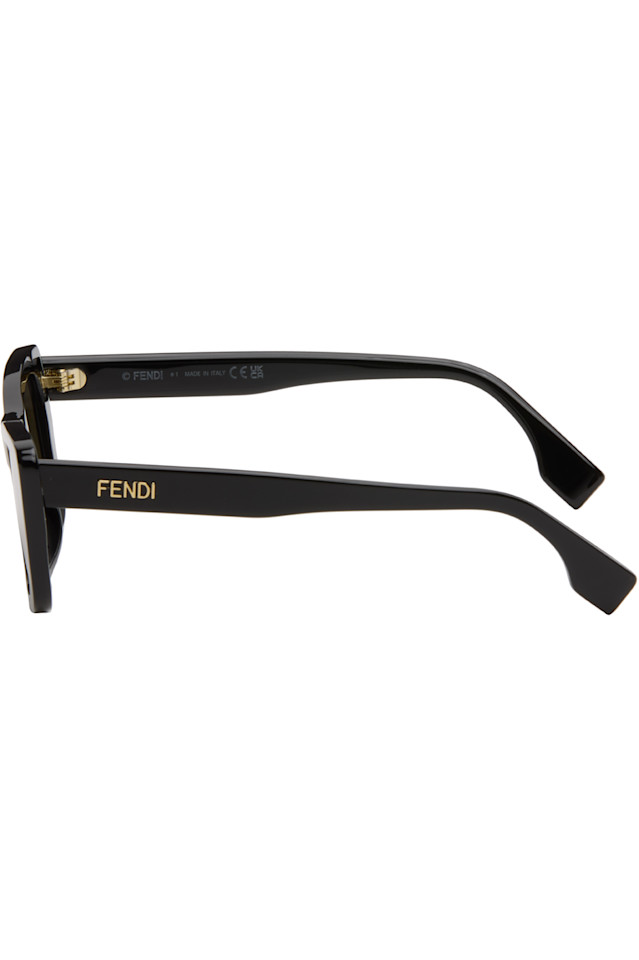 Fendi Солнцезащитные очки с черными надписями — фото 3