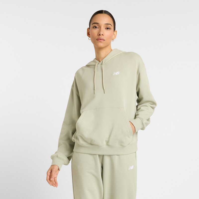 

Толстовка Kapuzensweat sport Essentials из френч терри New Balance, цвет olivine (wt41507ovn)