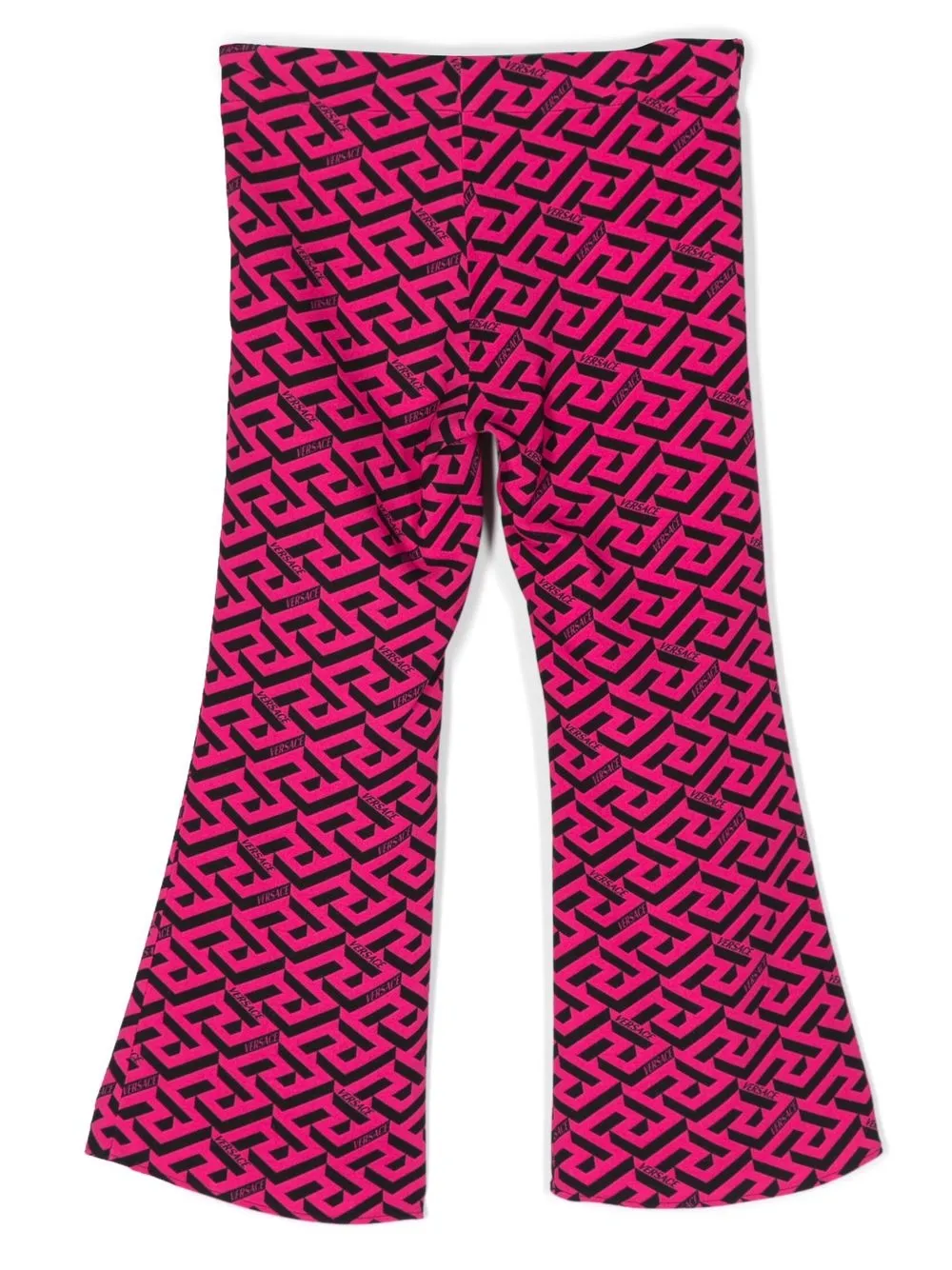 Расклешенные брюки с принтом Greta Versace Kids, розовый — фото 2