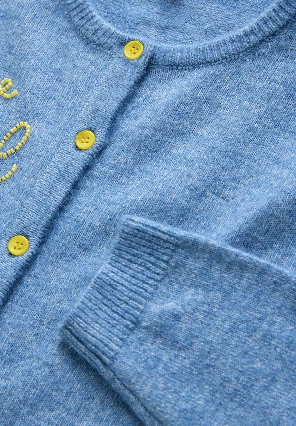 Кардиган с круглым вырезом и стандартным кроем Next, Chambray Blue Embellished — фото 2