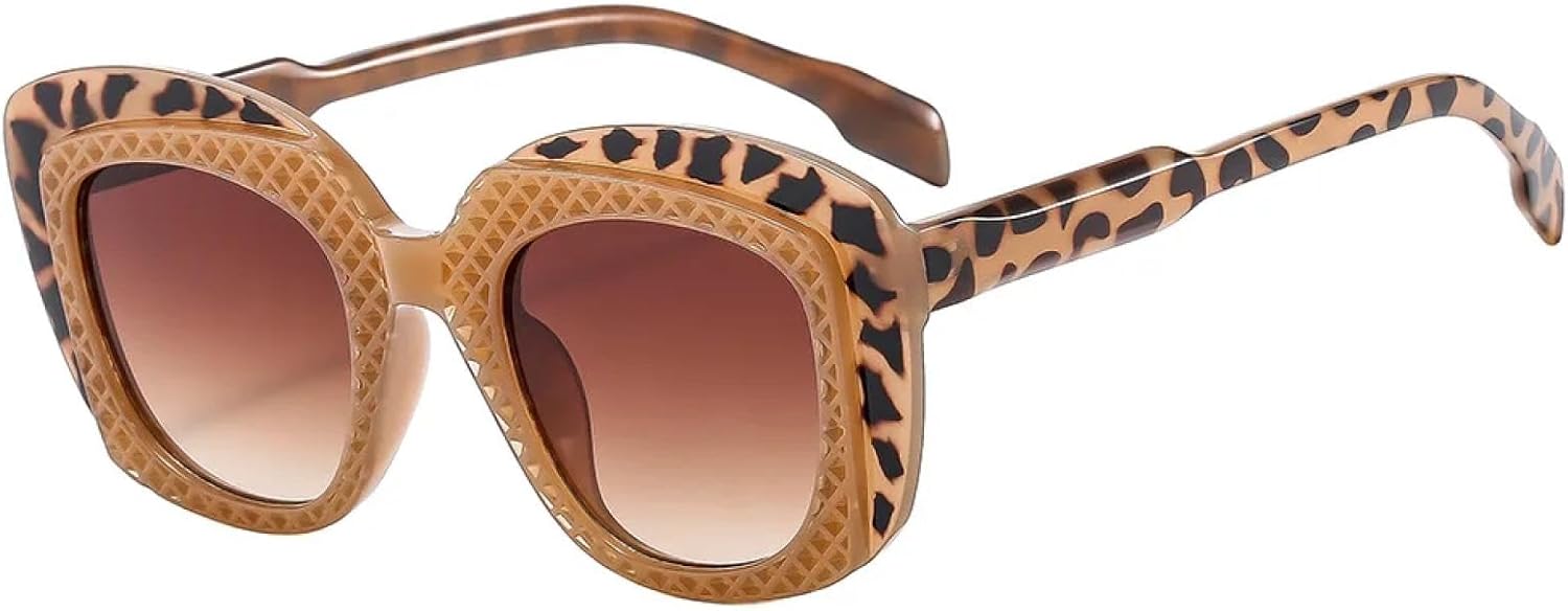 

Модные панк-солнцезащитные очки для женщин, сочетание цветов, леопардовый принт, зеркальные линзы; для мужчин – трендовые очки для активного отдыха, градиентный цвет, защита от УФ-излучения UV400 TVTBBVV, C5tea