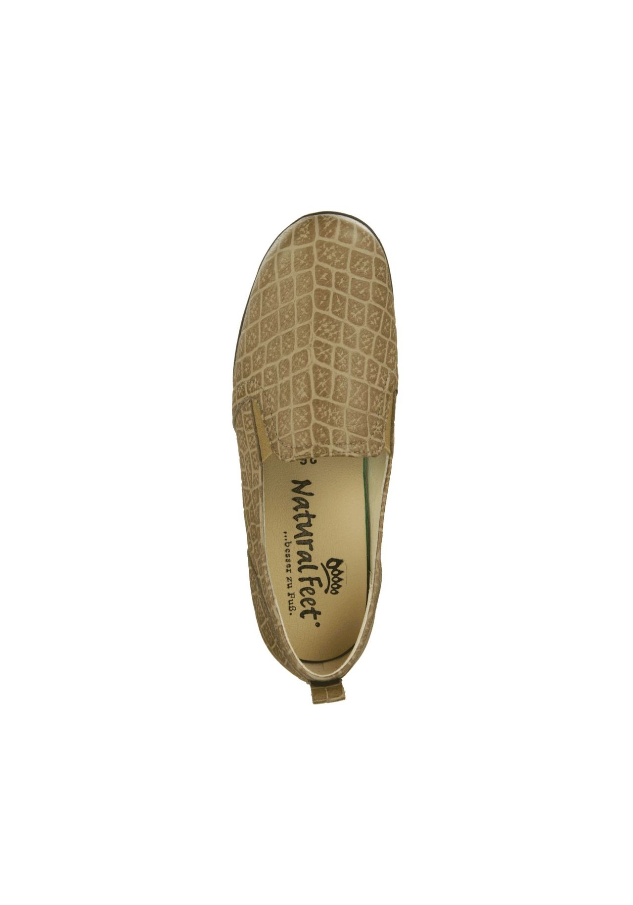 Тапочки Clea из мягкой кожи оленя Natural Feet, серо-коричневый — фото 4