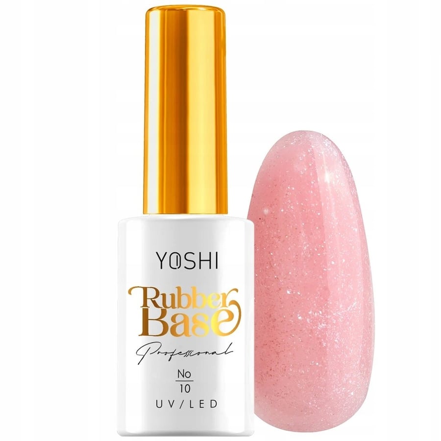 

Yoshi Rubber Base Розовая резиновая база с частицами № 10 10 мл