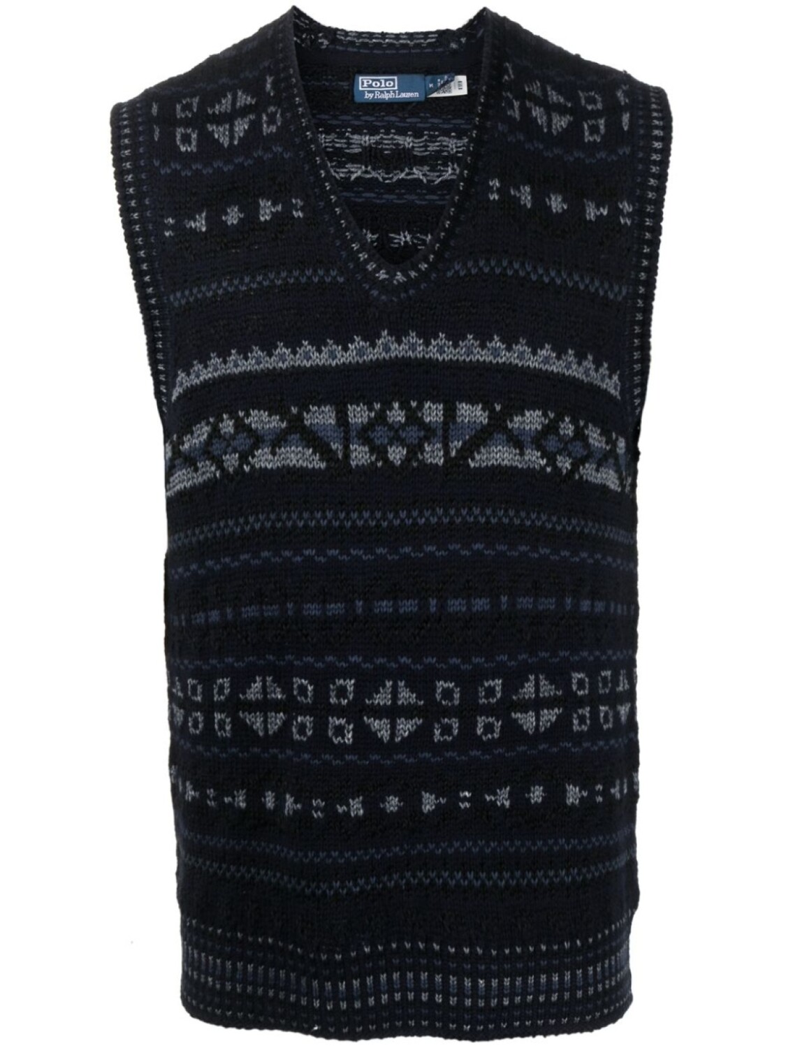 

Polo Ralph Lauren жилет с узором Fair Isle, синий
