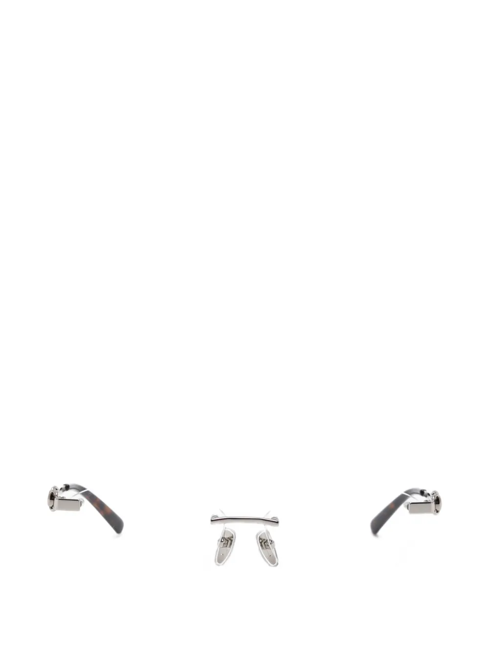 

Оправы для очков круглой формы с элементом Horsebit Gucci, серебряный