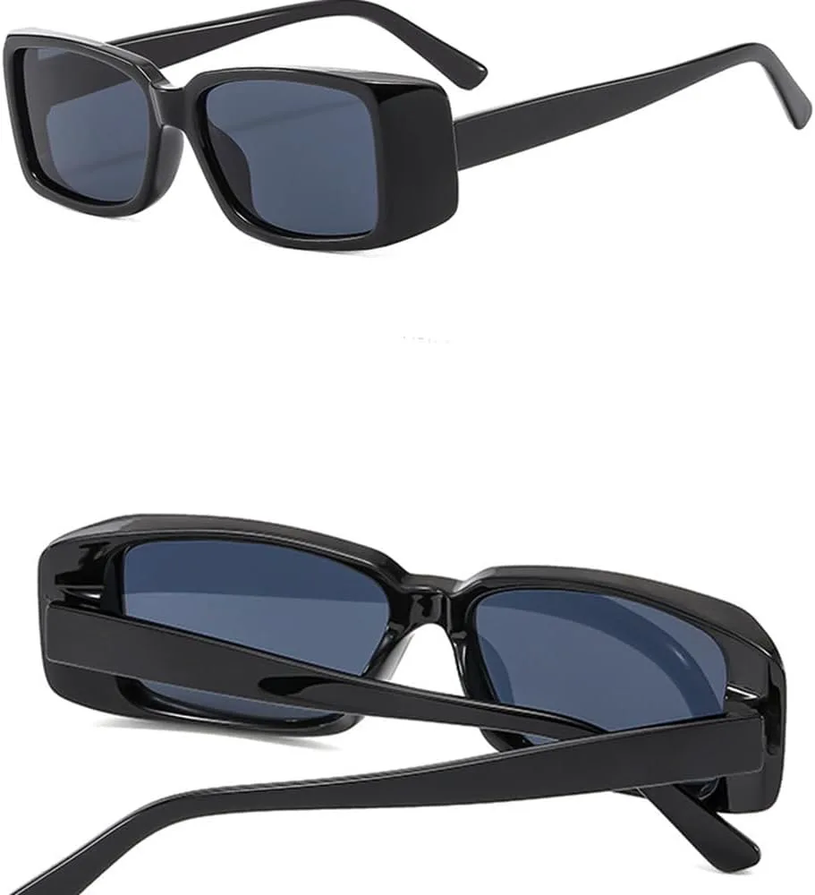 

Элегантные разноцветные солнцезащитные очки для женщин в стиле панк, прямоугольные солнцезащитные очки, защита от ультрафиолета UV400 TKKTLLT, Leopard-brown