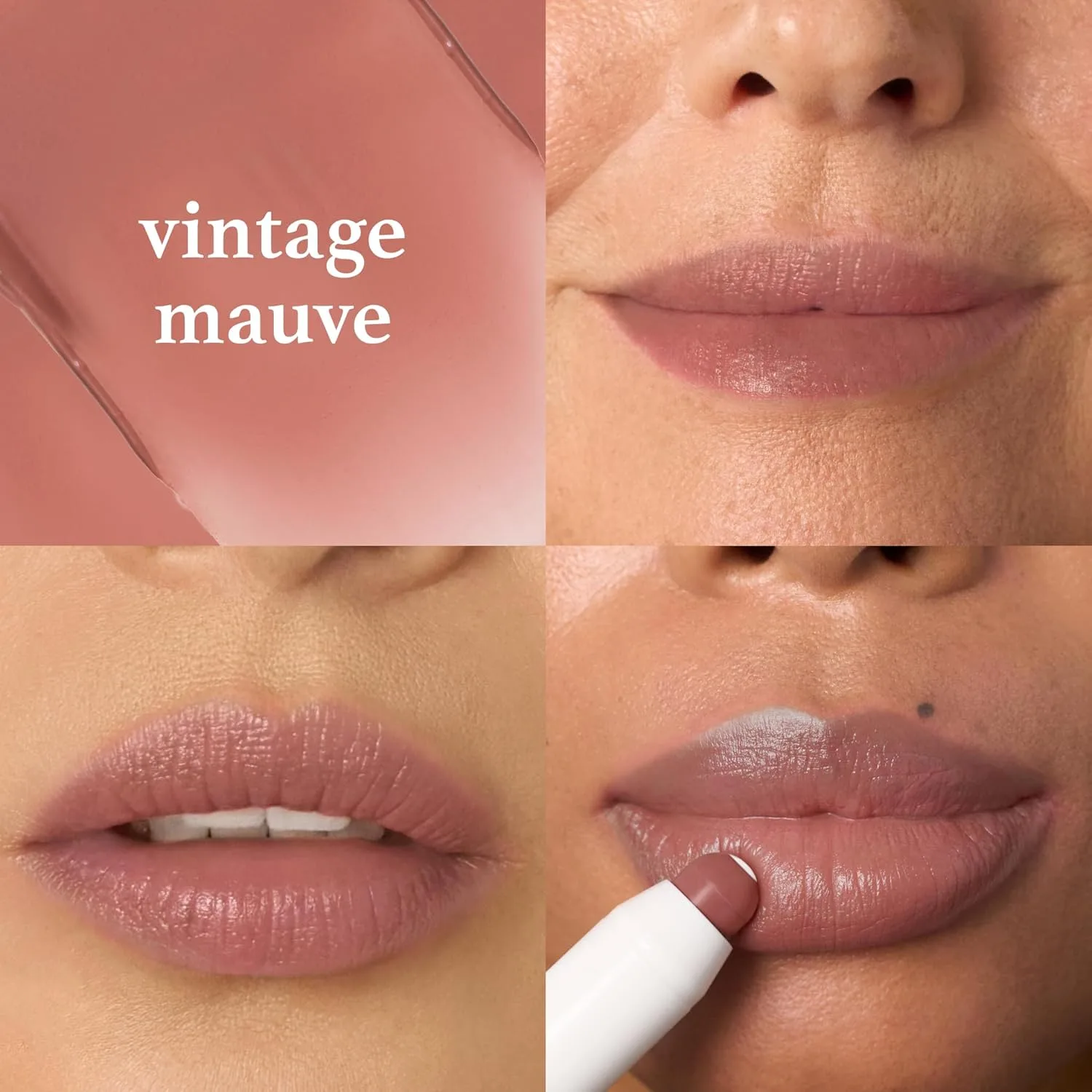 Julep It's Balm Tint of Color Lip Balm Trio - Vintage Mauve, 90s Neutral, Canyon Rose, увлажняющий бальзам для губ с витамином E, натуральный глянцевый финиш, веганский и cruelty-free, 26 Vintage Mauve, 90s Neutral, Canyon Rose — фото 2