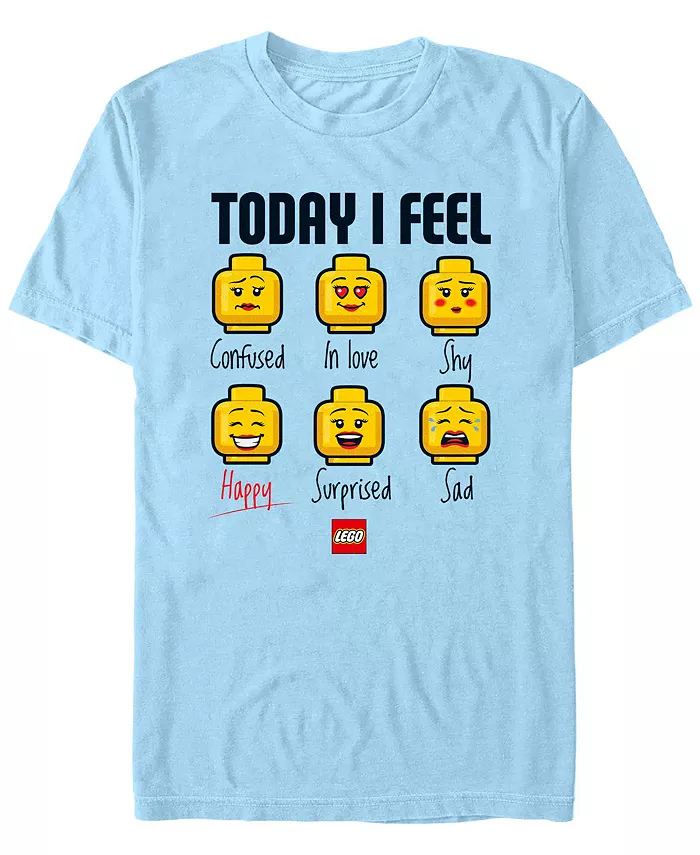 

Мужская футболка с коротким рукавом Lego Iconic Expressions of Lego Lady Fifth Sun, синий