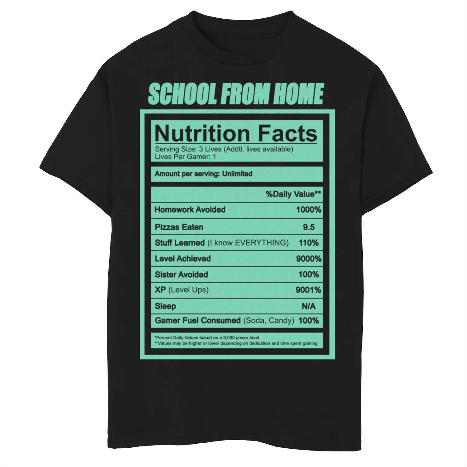 

Футболка с графикой Fifth Sun Nutrition Facts для мальчиков 8–20 лет Licensed Character