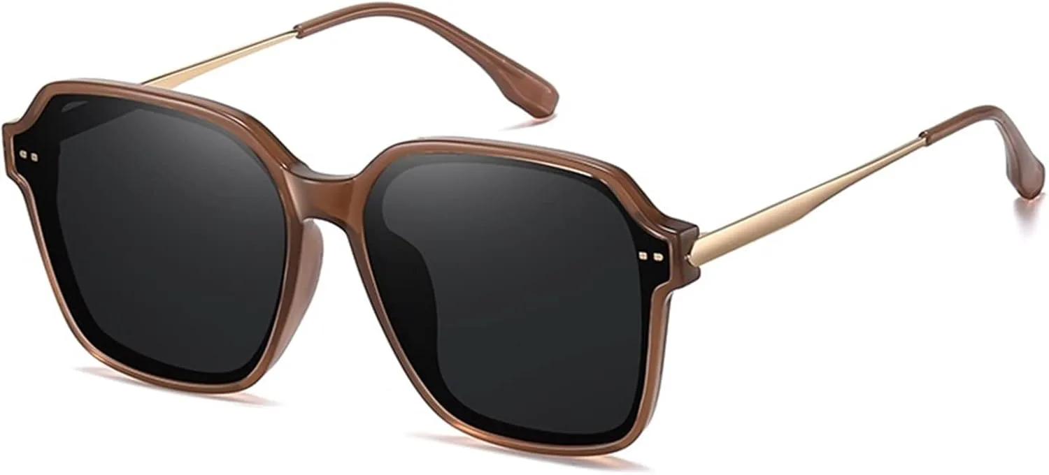 

Солнцезащитные очки с поляризацией, большие оправы, для мужчин и женщин, для активного отдыха на пляже (цвет: E, размер: средний) 2026 года MTZJH, One Color