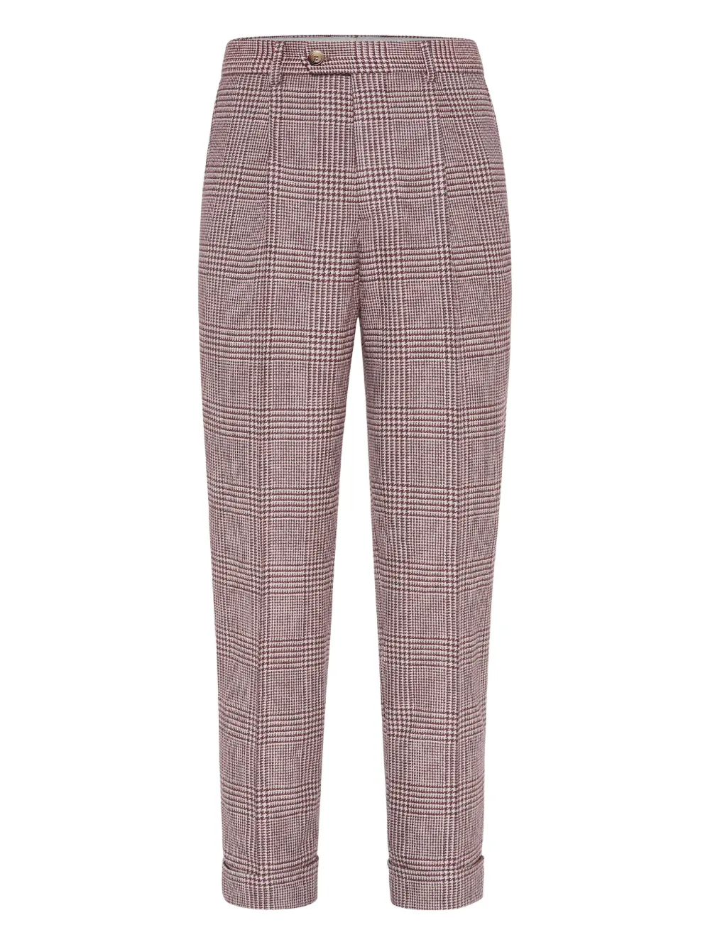 

Брюки со складками Brunello Cucinelli, фиолетовый