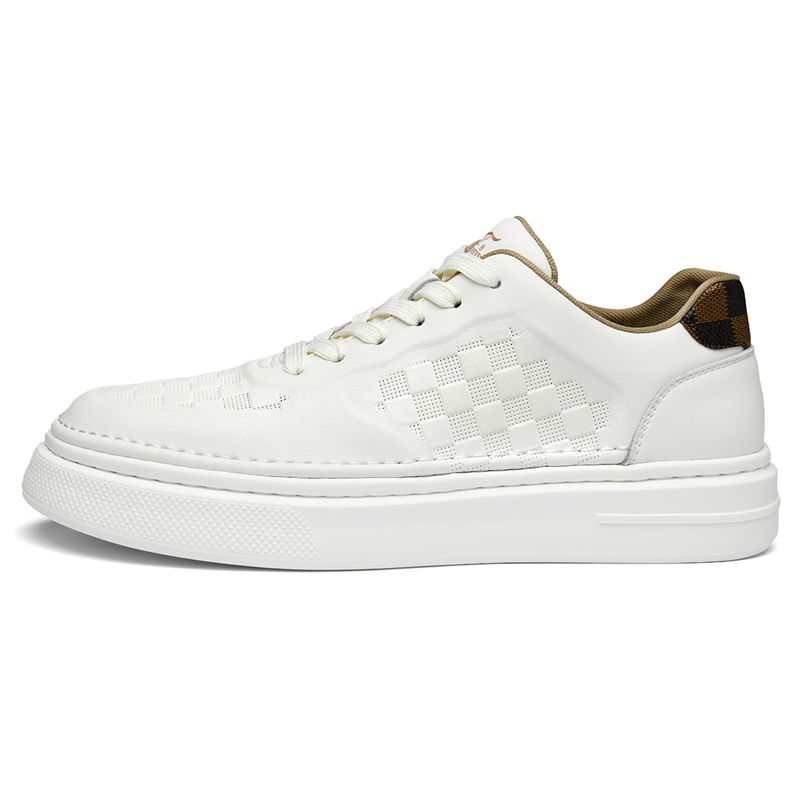 

SEPTWOLVES Мужские белые лоу-топ скейтбордские кеды повседневные, цвет White Casual