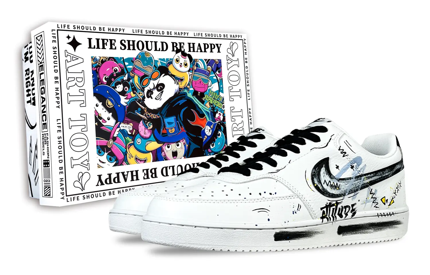 

Nike Кроссовки Court Vision 1 Low Slacker, Sea Salt Fantasy, противоскользящие, износостойкие, низкие, мужские, для скейтбординга, черные, белые