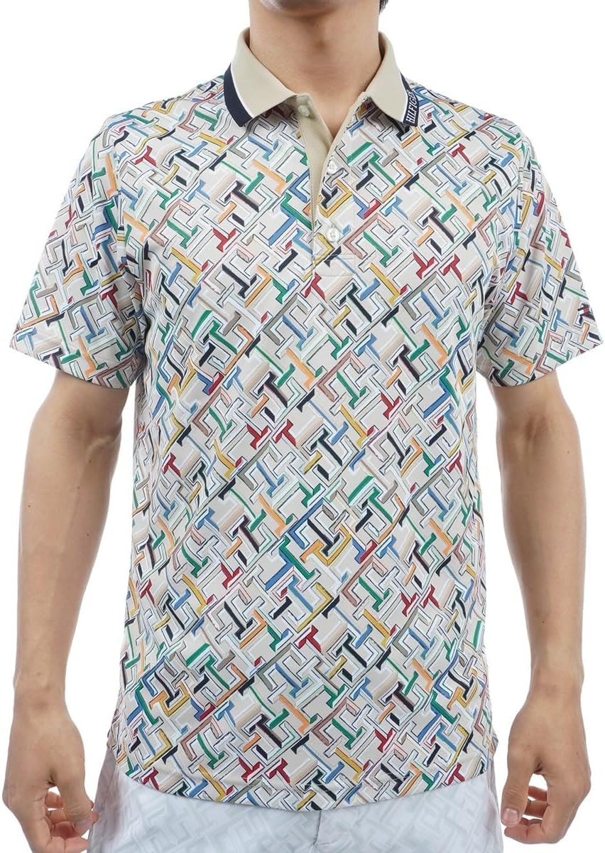 

Футболка-поло с коротким рукавом TH Monogram Tommy Hilfiger Golf, песочный