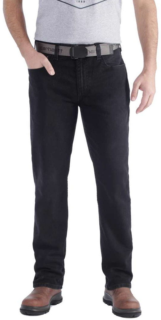 

Брюки Carhartt Rugged Flex Relaxed Straight Jeans, черный
