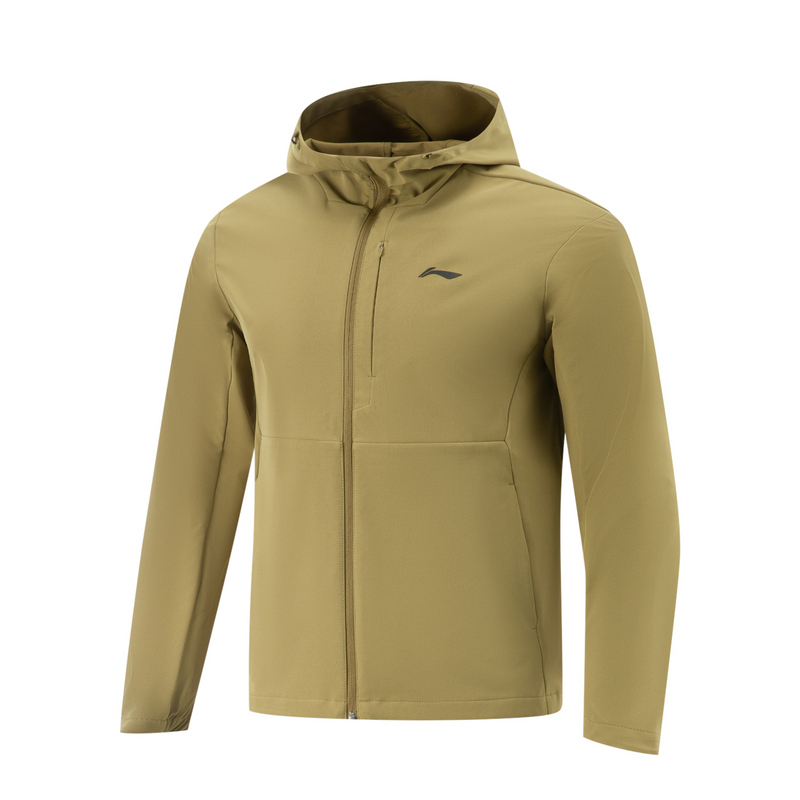 

LINING Фитнес-куртка мужская желто-орехового коричневого цвета, Yellow Walnut Brown