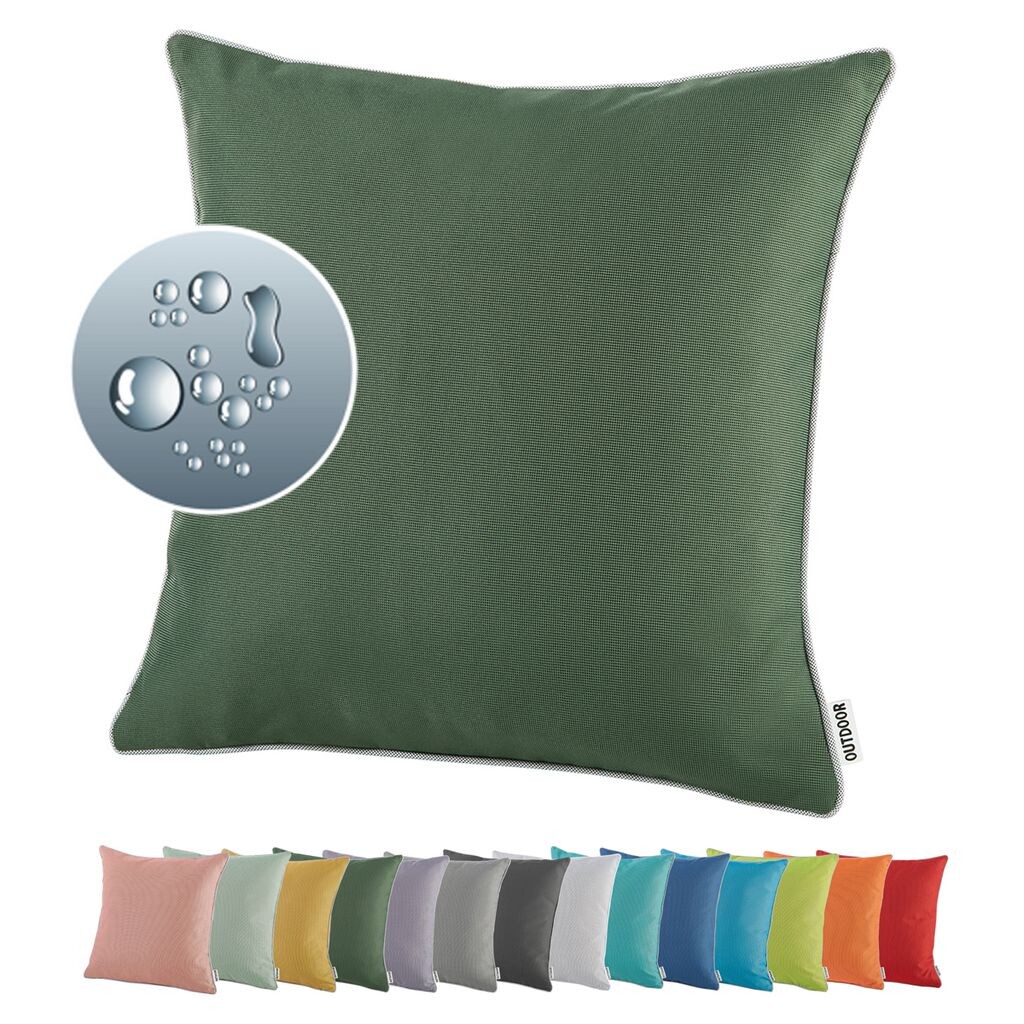 

Heimtexland OUTDOOR Lounge Декоративная подушка LOTUS EFFECT 45x45 Садовая подушка Уличная подушка Тип 551 Оливковый