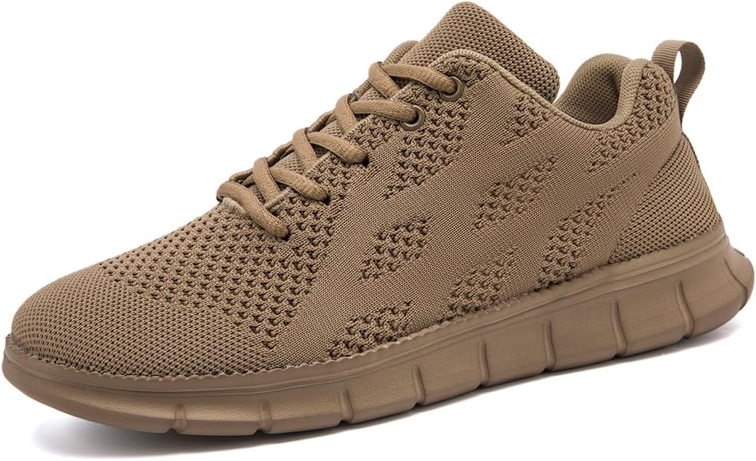 

Мужские кроссовки WYGRQBN Легкие дышащие слипоны для бега, тренировок в зале, тенниса и повседневной моды, коричневый