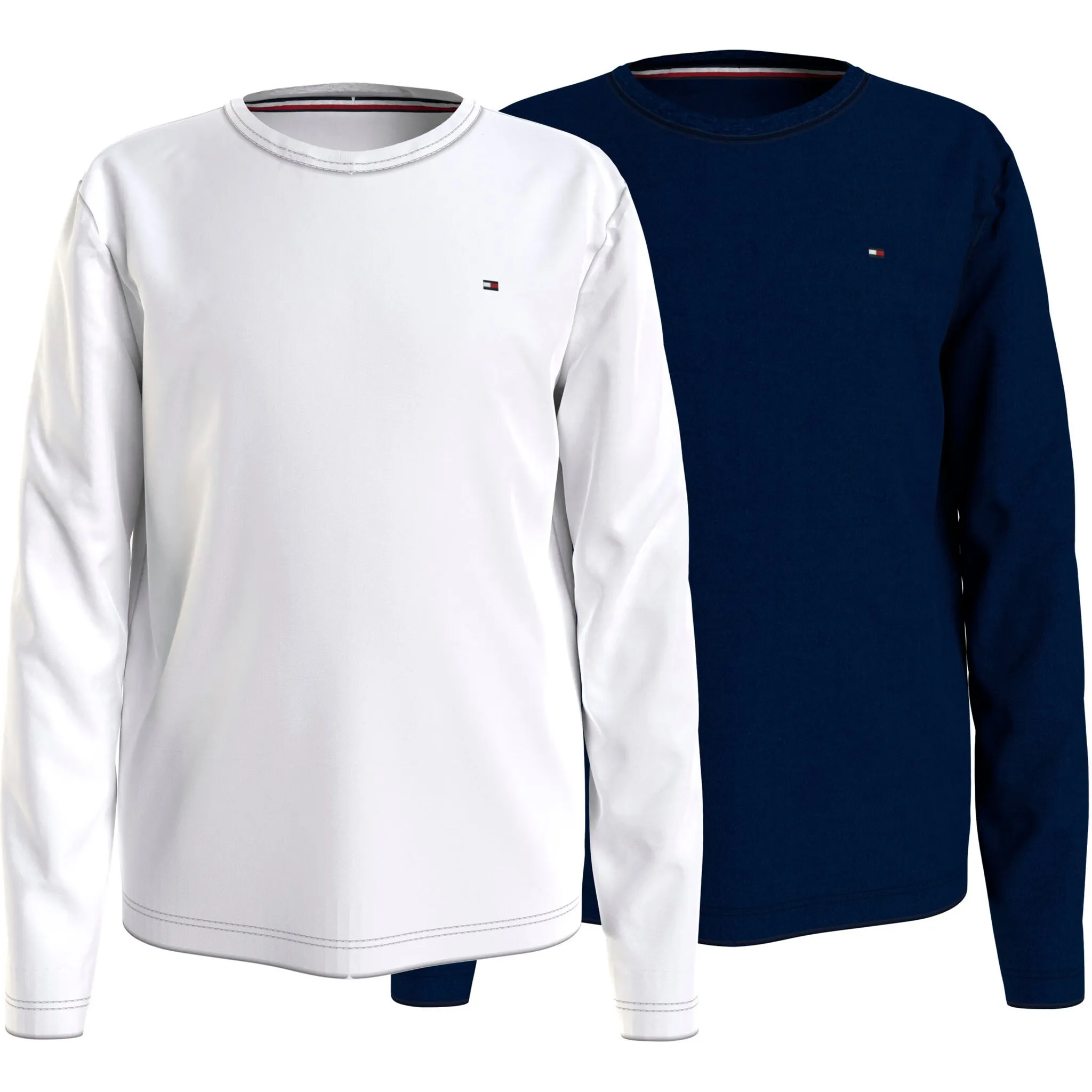 

Лонгслив с длинными рукавами Tommy Hilfiger Underwear «2P CN TEE LS», с фирменной этикеткой, цвет Desert Sky/White