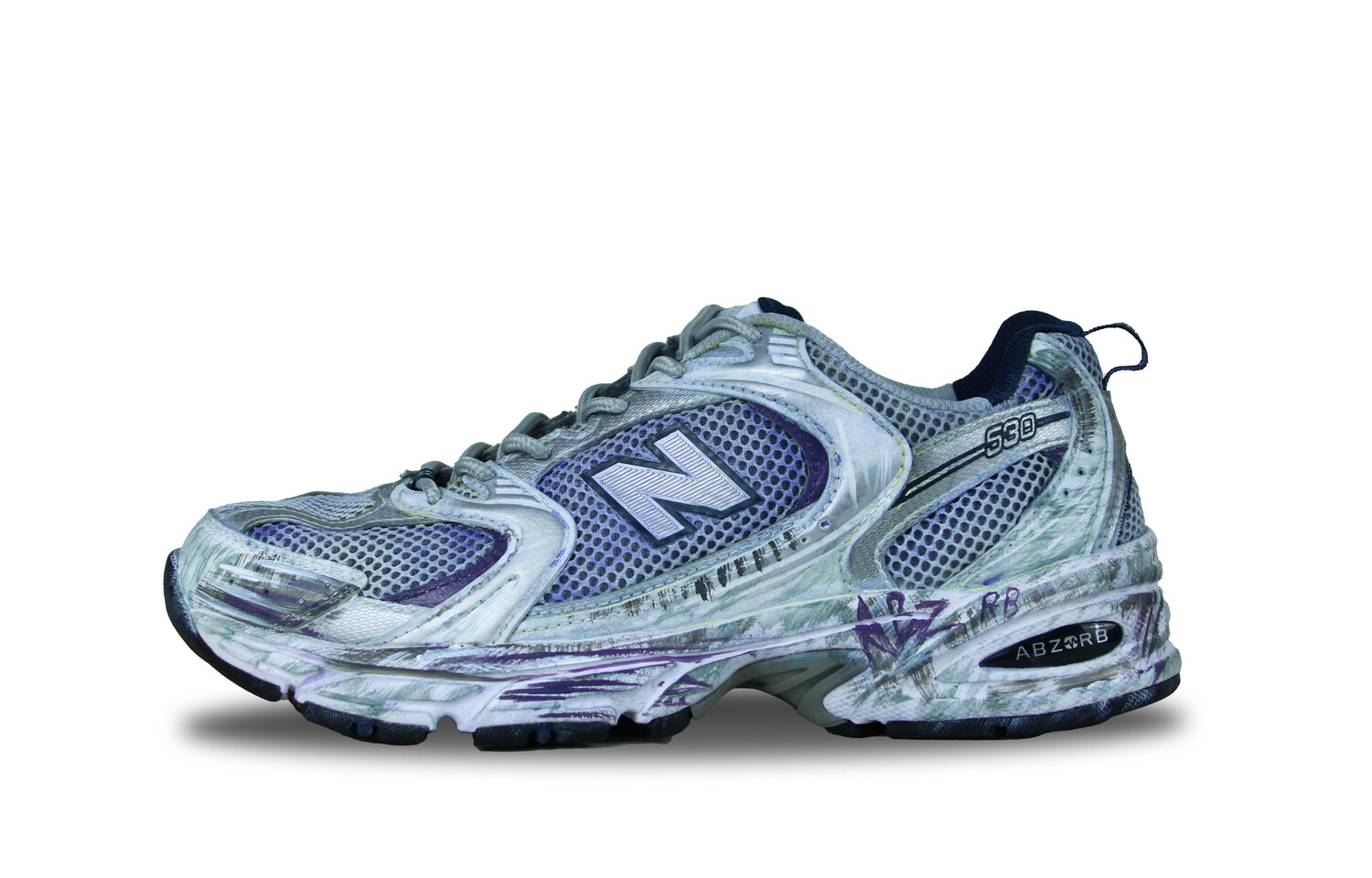 

Кроссовки NB 530 унисекс с низким верхом серо-синий New Balance
