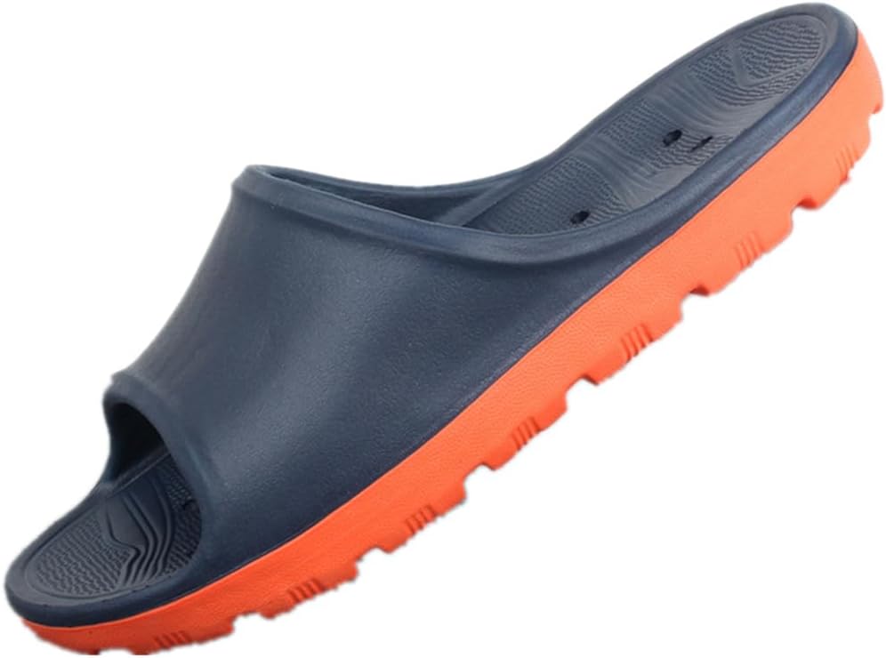 

NIDDISLIP Мужские платформенные повседневные шлепанцы, женские шлепанцы на платформе, модные сандалии, быстро сохнущие, противоскользящие, мягкие EVA шлепанцы для спальни, бассейна, спортзала и пляжа, темно-синий