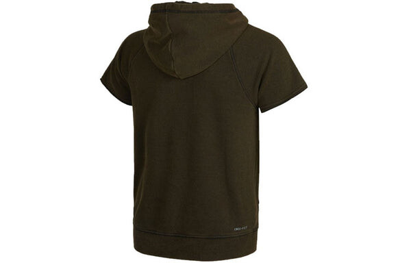 Толстовка Air Jordan Dri-FIT Zion Embroidered Quick Dry Sports Short Sleeve Green, зеленый — фото 2