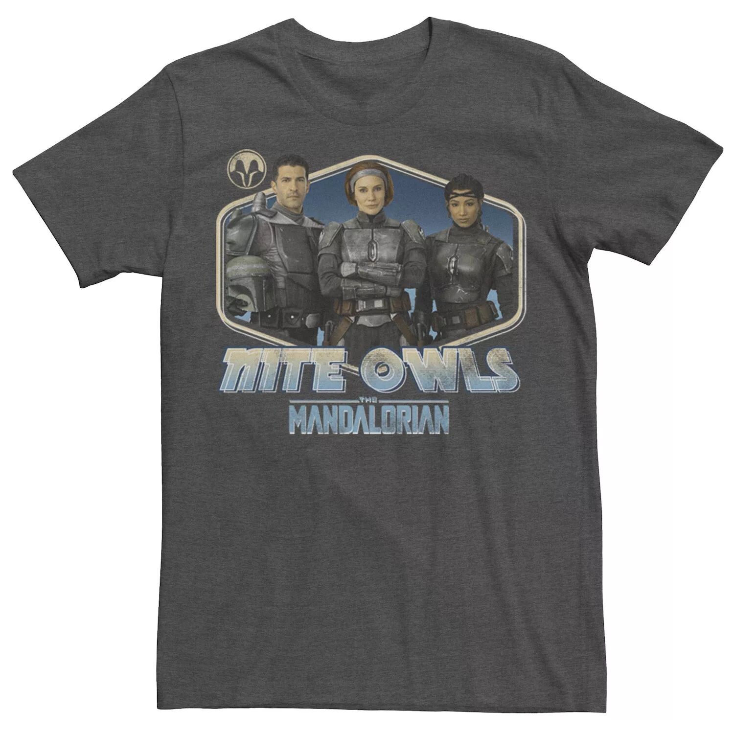 

Мужская футболка Star Wars The Mandalorian Nite Owls Mando Licensed Character