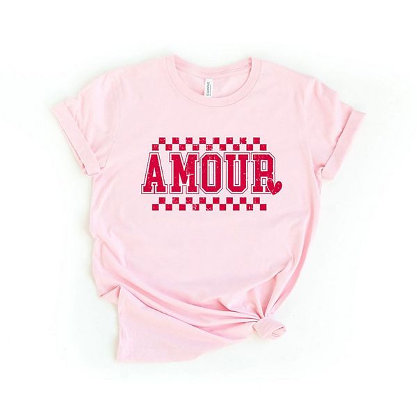

Футболка Amour с принтом в клетку и эффектом поношенности Simply Sage Market, Pink, Зеленый, Футболка Amour с принтом в клетку и эффектом поношенности Simply Sage Market, Pink