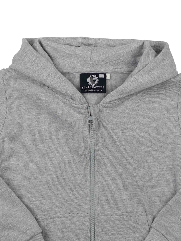 Пуловер с капюшоном SCHIETWETTER Kinder Kapuzenjacke Anouk, цвет grey-green — фото 3