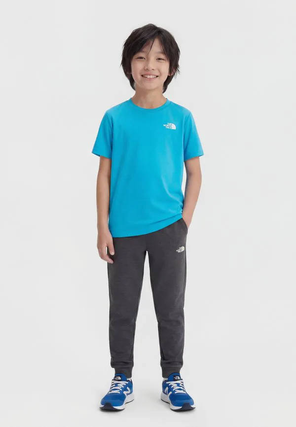 Новая футболка для подростков, спортивная футболка унисекс The North Face, Meridian Blue