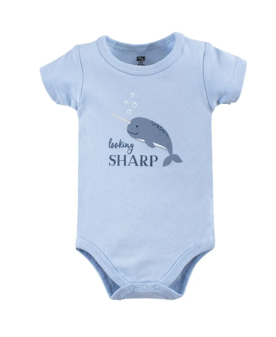 Хлопковый боди, шорты и комплект обуви Hudson Baby, Narwhal — фото 4