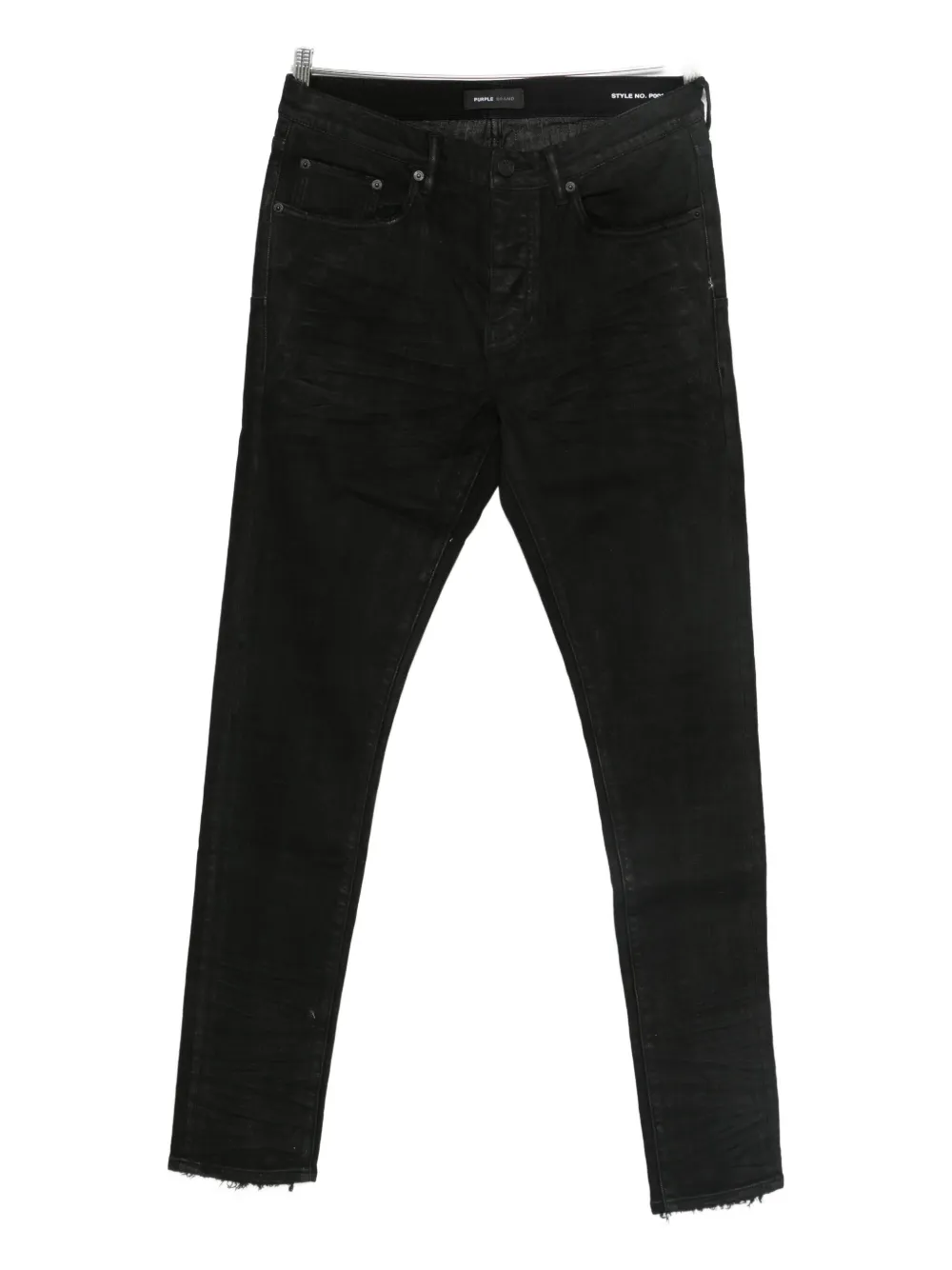 

Джинсы с необработанным краем Purple Brand, черный