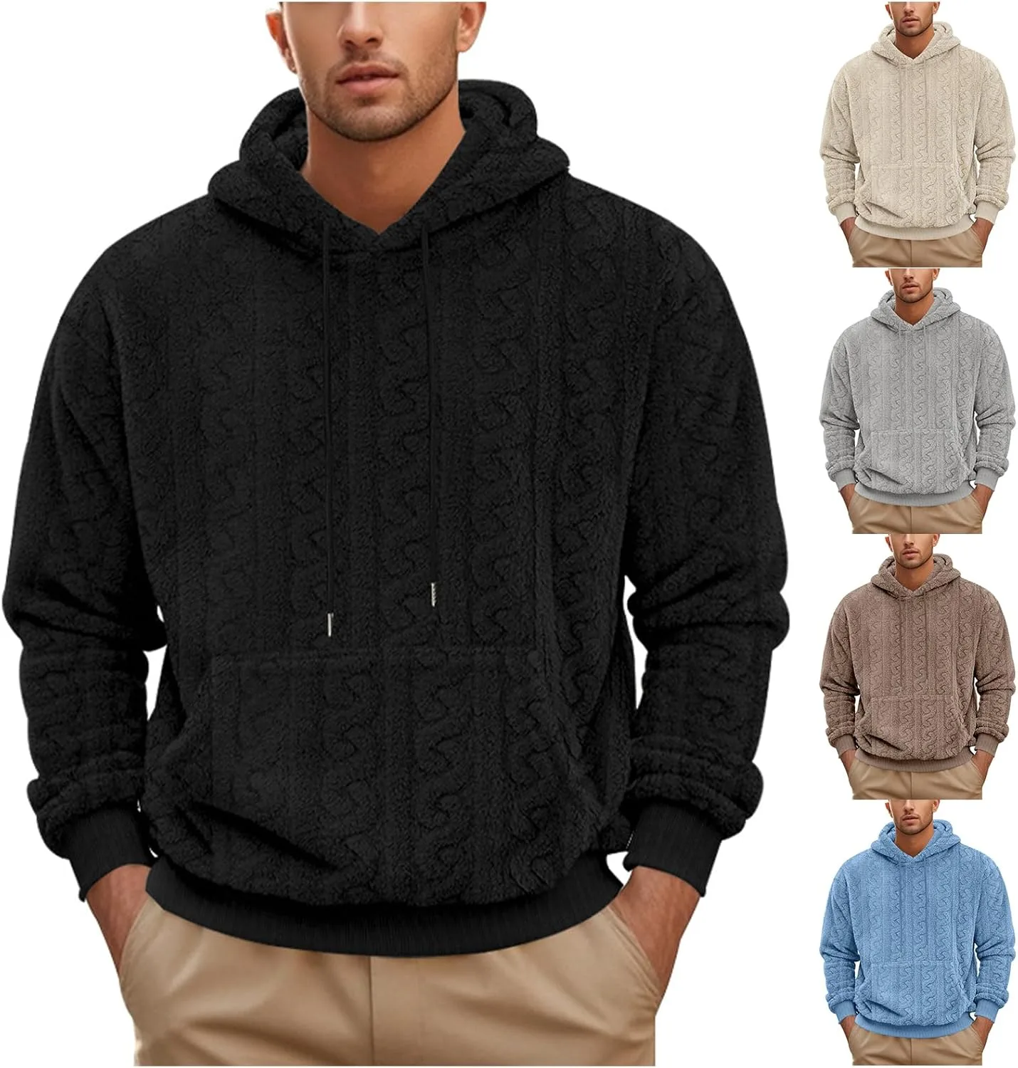 

Мужской утепленный худи с капюшоном Sherpa RSZGSWS