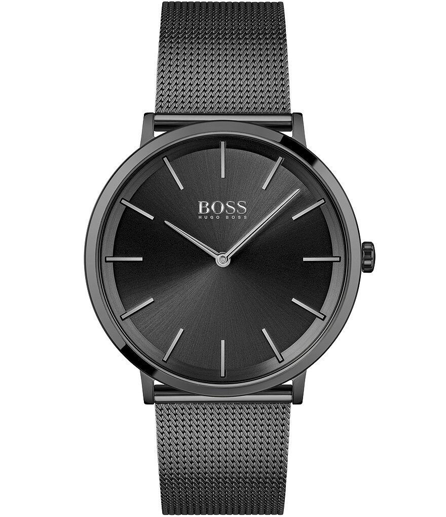 

Часы Hugo Boss Skyliner с черным сетчатым браслетом, черный