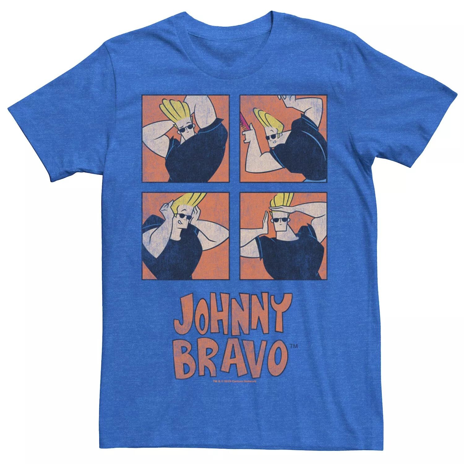 

Мужская футболка с прической Cartoon Network Johnny Bravo Box Up Licensed Character