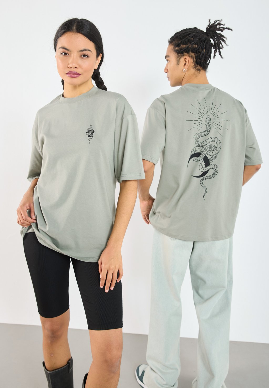 

Футболка с принтом UNISEX YOURTURN by Zalando, хаки