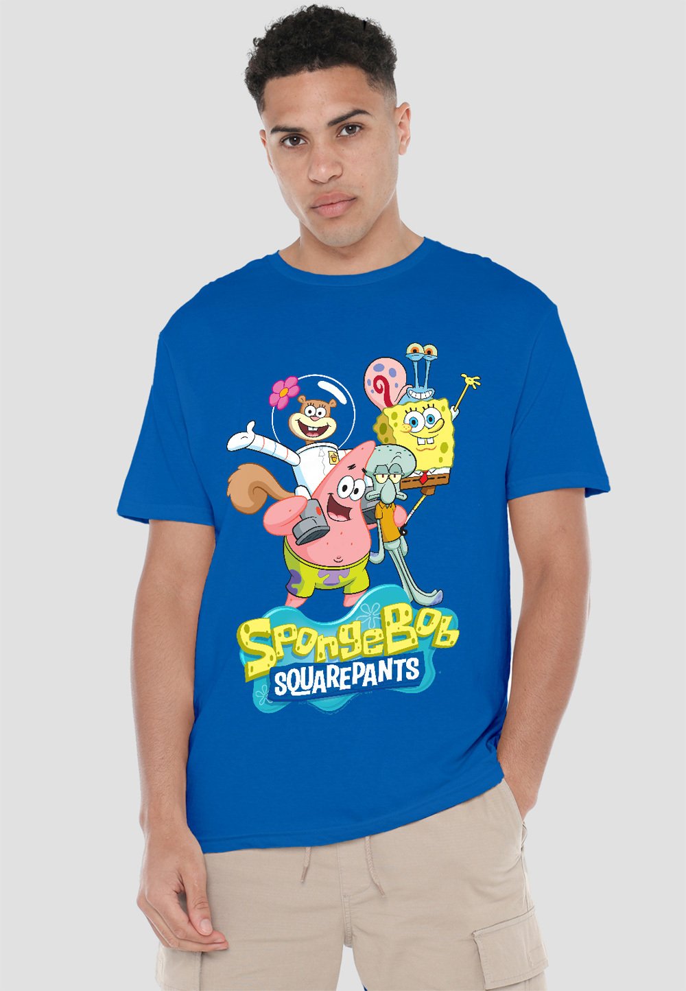 

Футболка с принтом SPONGEBOB GROUP SHOT Cotton Soul, синий