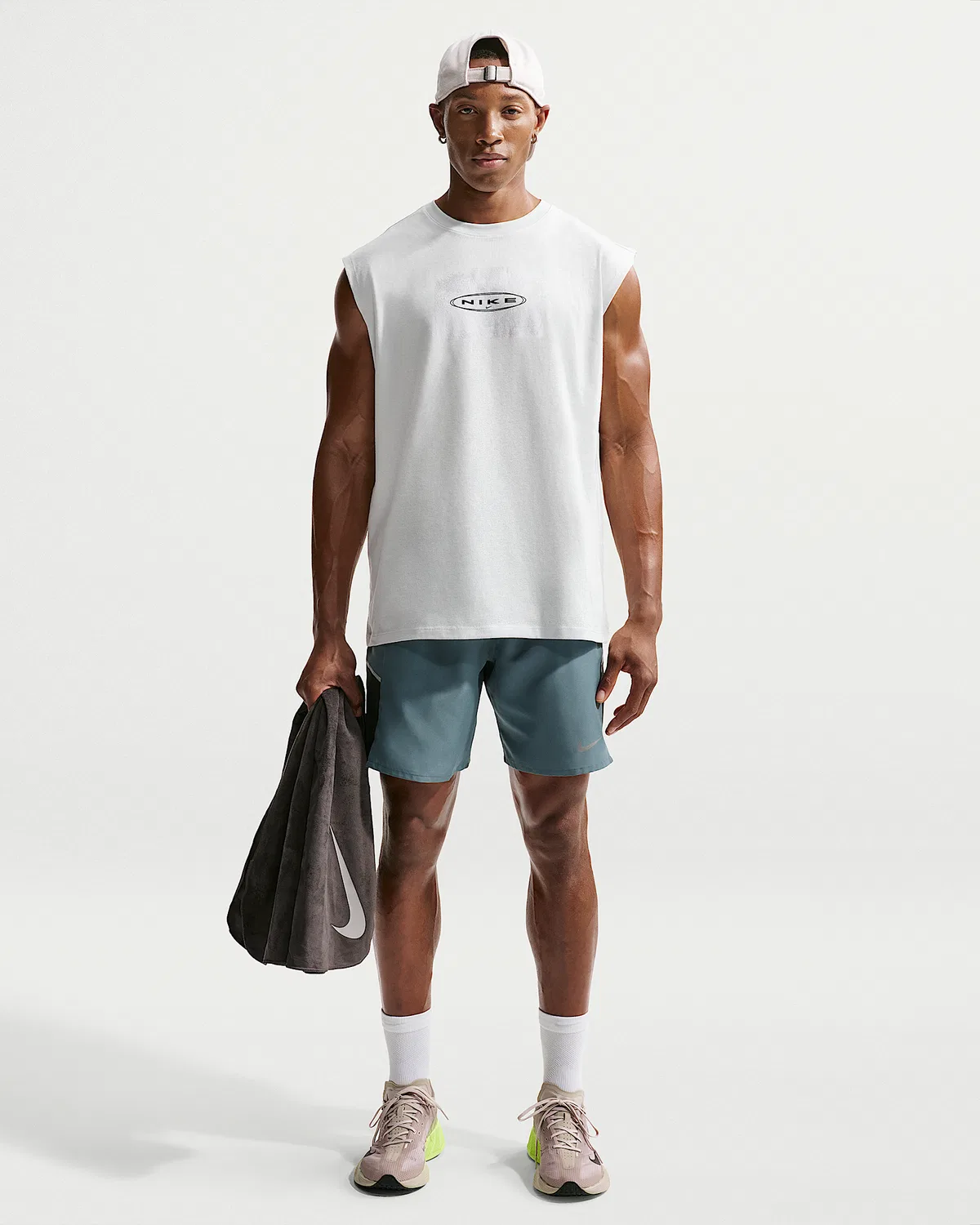 Мужская свободная безрукавка для бега Nike, Off White — фото 4