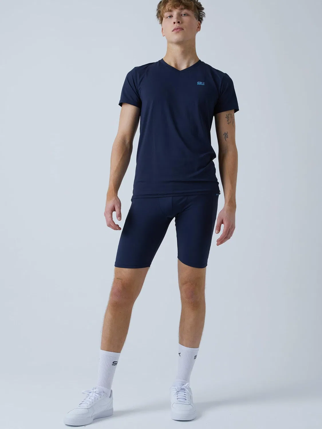 Тайтсы скинни 'Short Tights mit Taschen' Sportkind, Navy — фото 2