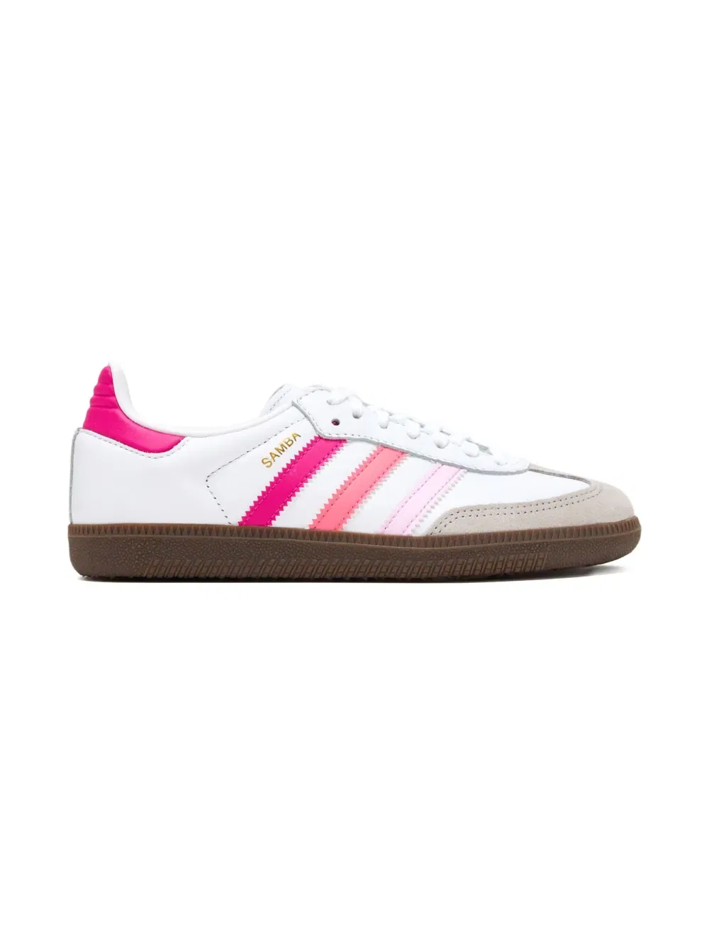Кожаные кроссовки Samba Adidas Kids, белый