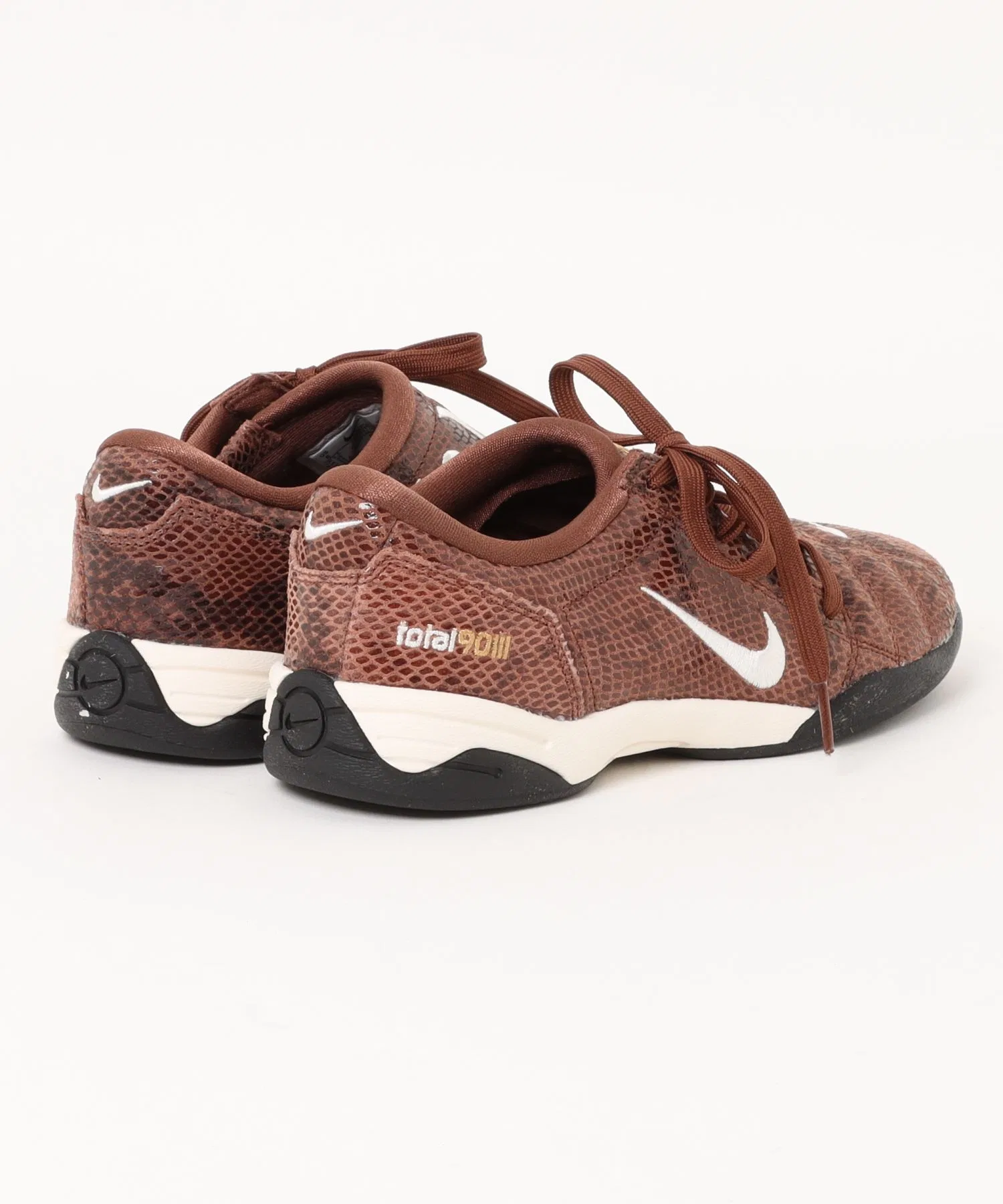 Мужские кроссовки NIKE WMNS T90 SE из кожи коричневые — фото 2