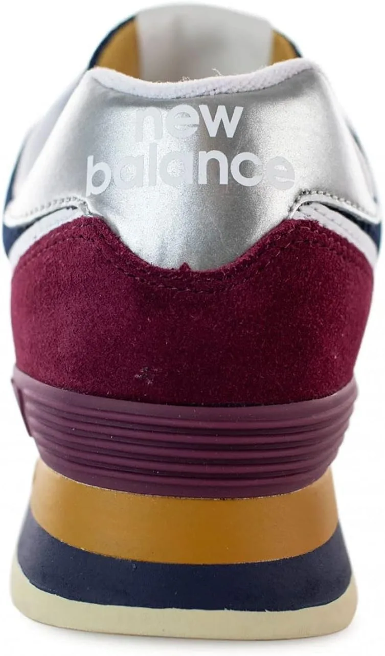 Мужские кроссовки New Balance 574v2, белый/красный — фото 2