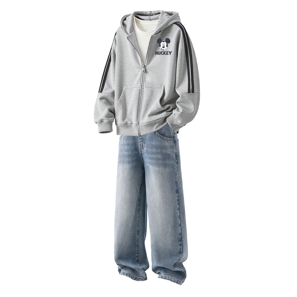 

Повседневный спортивный комплект из 2 предметов для детей 3-7 лет Disney, серо-голубой