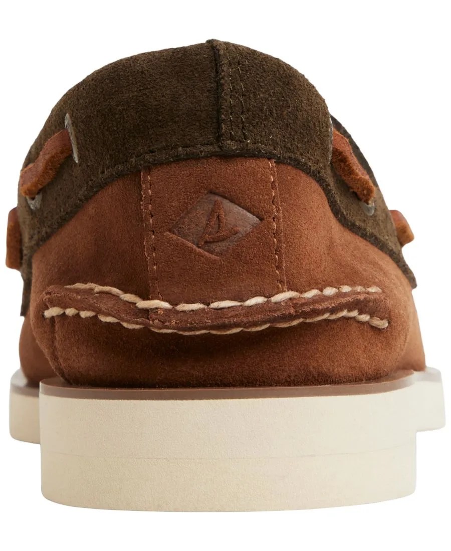 Мужские лодочные туфли с закругленным носком Sperry, коричневый — фото 3