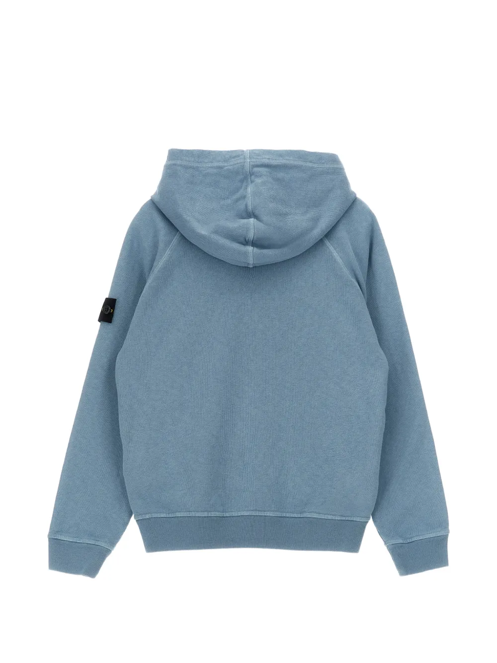 Худи с длинными рукавами и нашивкой-логотипом Stone Island Junior, синий — фото 2