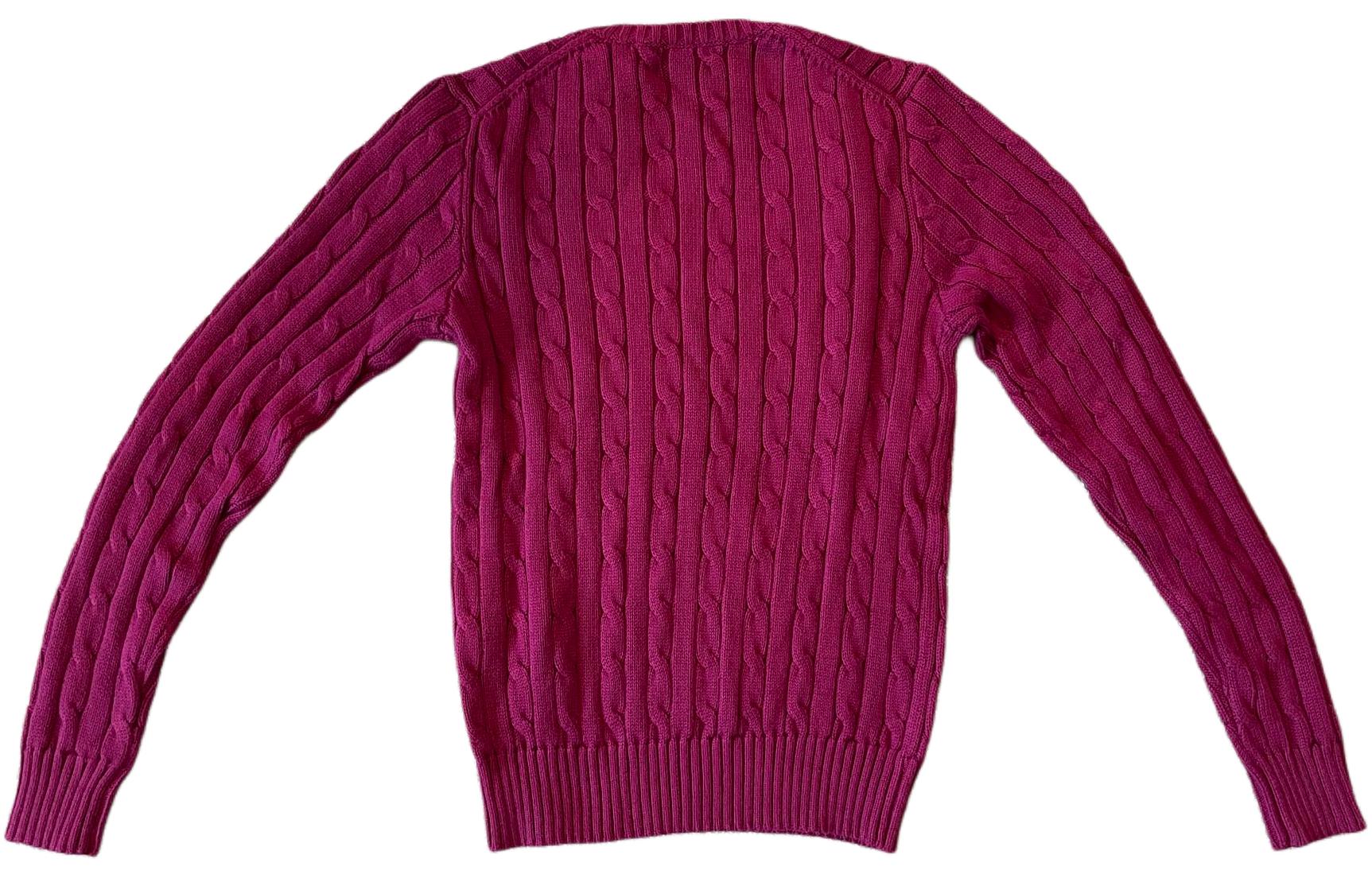 Polo Ralph Lauren SS24 Вязаный свитер для женщин в фиолетовом цвете — фото 4